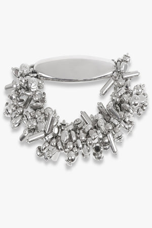 DRIES VAN NOTEN JEWELLERY SILVER / Silver Embroidered Cuff Bracelet | Silver