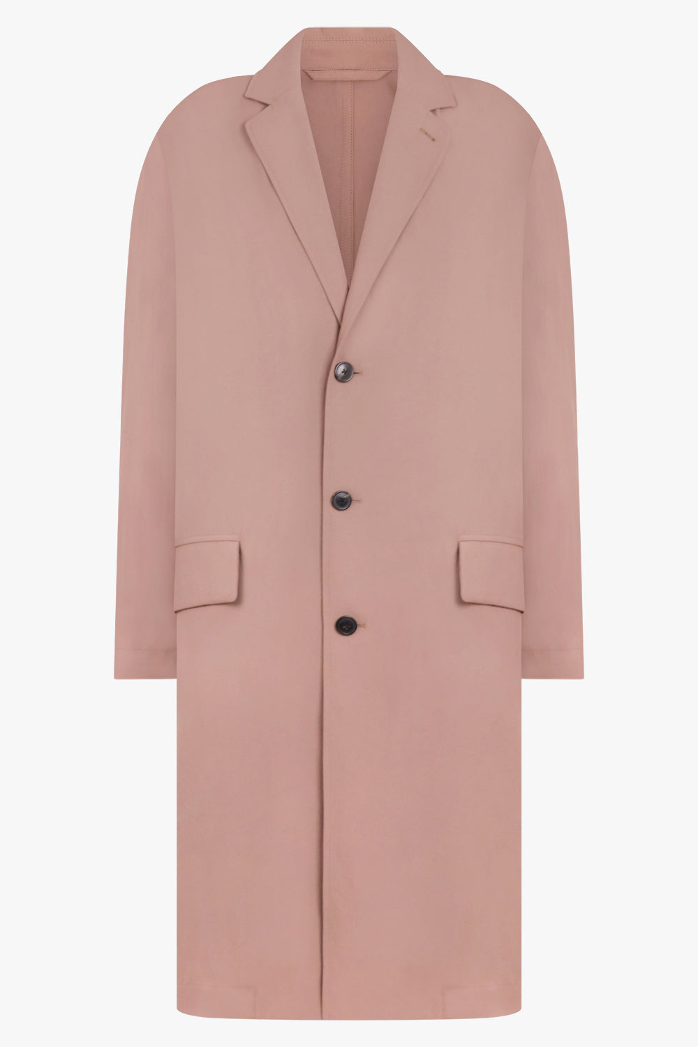DRIES VAN NOTEN RTW Rinley Relaxed Mid Length Coat | Peach