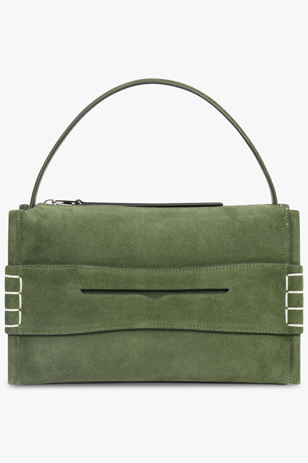 JW ANDERSON BAGS GREEN / GREEN Suede Loafer Bag | Khaki