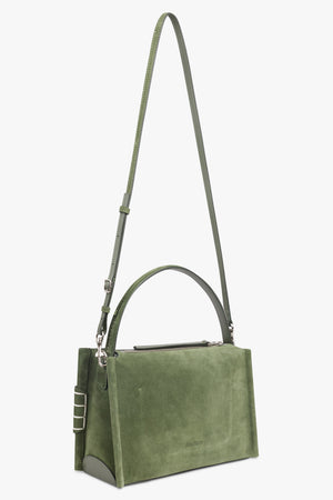 JW ANDERSON BAGS GREEN / GREEN Suede Loafer Bag | Khaki