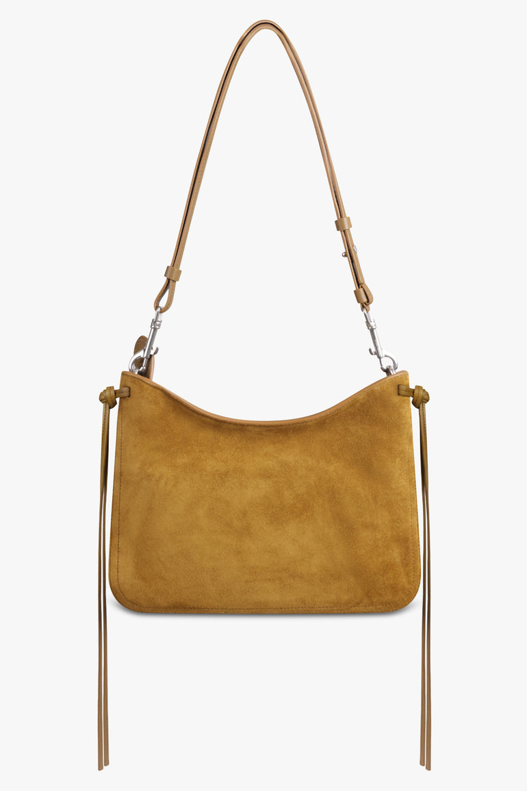 PHOEBE PHILO BAGS BROWN / Toffee Gig Suede Shoulder Bag | Toffee