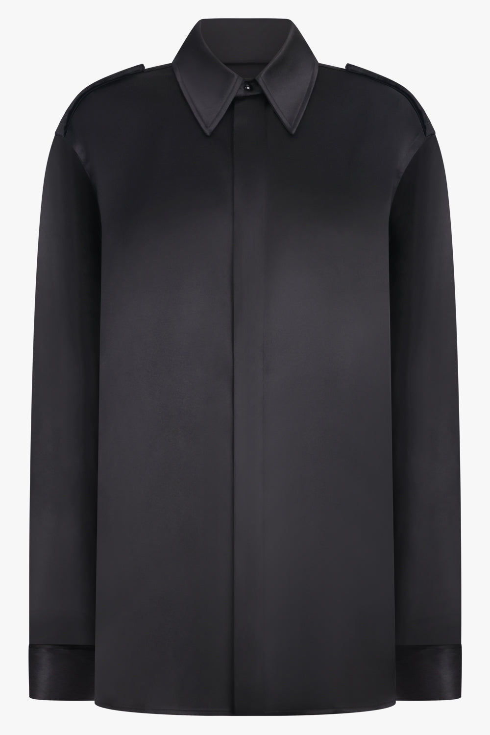 PHOEBE PHILO RTW Liquid L/S Utility Shirt | Black