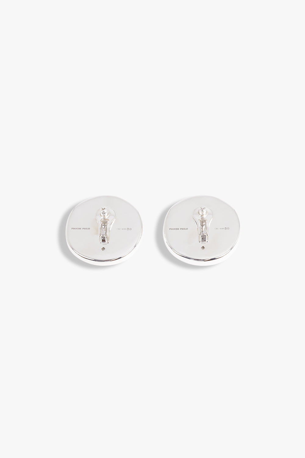 PHOEBE PHILO JEWELLERY SILVER / Silver Medallion Dish Earrings | Silver