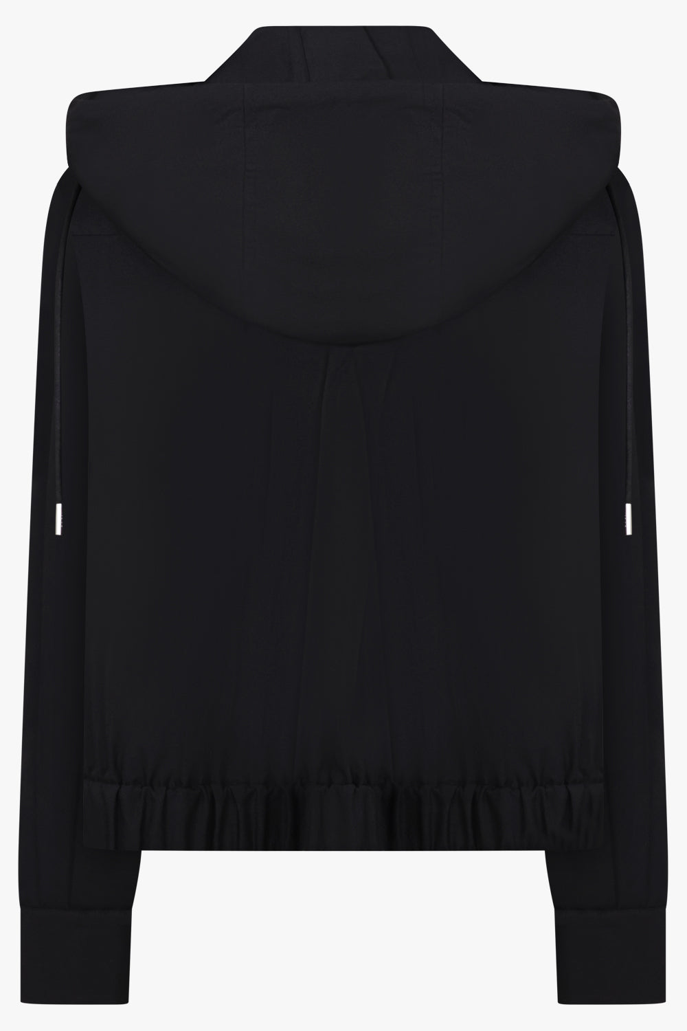 Sacai Zip Hoodie X Shirt in Black