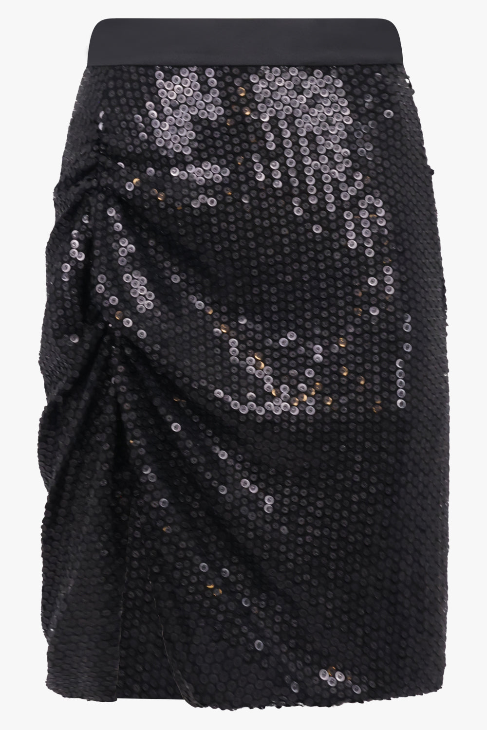 VIVIENNE WESTWOOD RTW Mesh X Sequin Mini Side Panther Skirt | Black