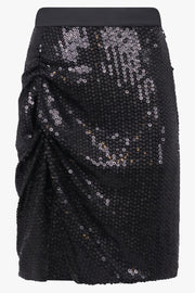 VIVIENNE WESTWOOD RTW Mesh X Sequin Mini Side Panther Skirt | Black