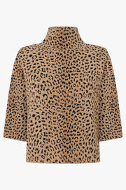 GIVENCHY RTW Leopard Print Top | Beige/Brown