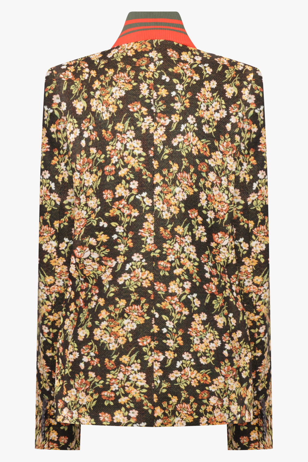 Dries Van Noten Britt Floral Print Jacket in Brown