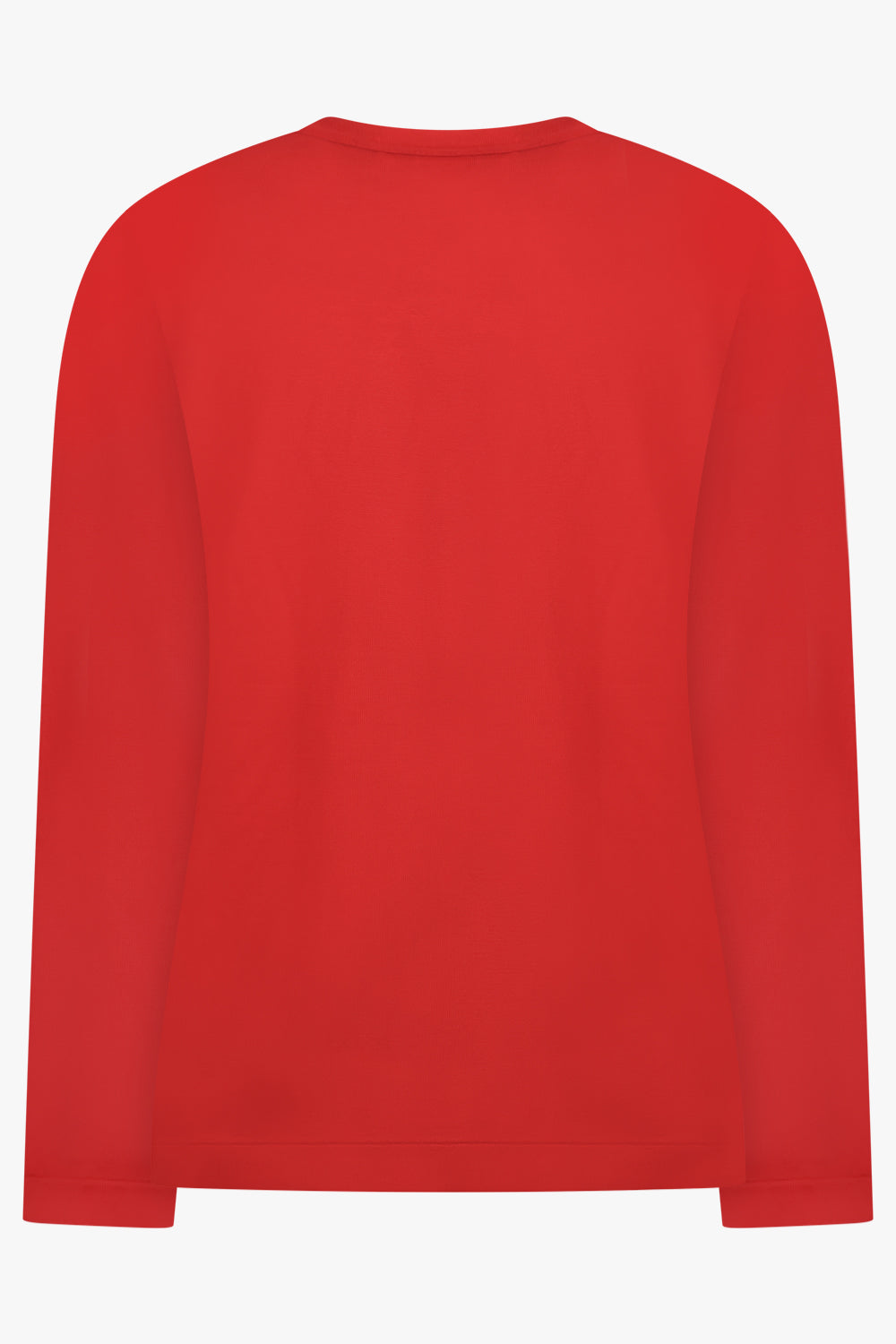 COMME DES GARCONS RTW Crew Neck L\S  Top with Knot Ribbon Detail | Red