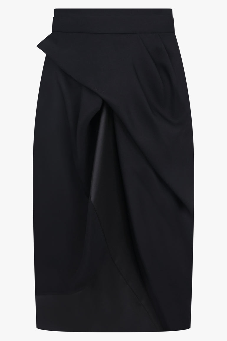 VIVIENNE WESTWOOD RTW Zora Adjustable Midi Skirt | Black