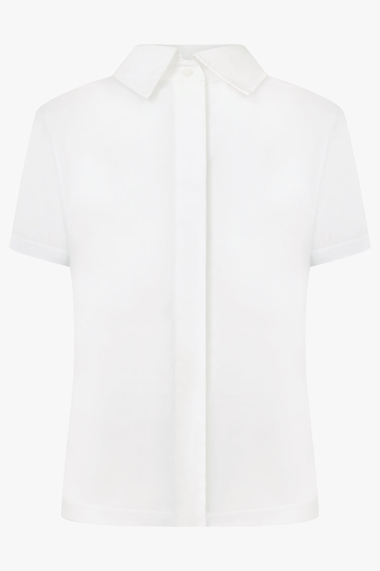 GIVENCHY RTW High Collar Top | White