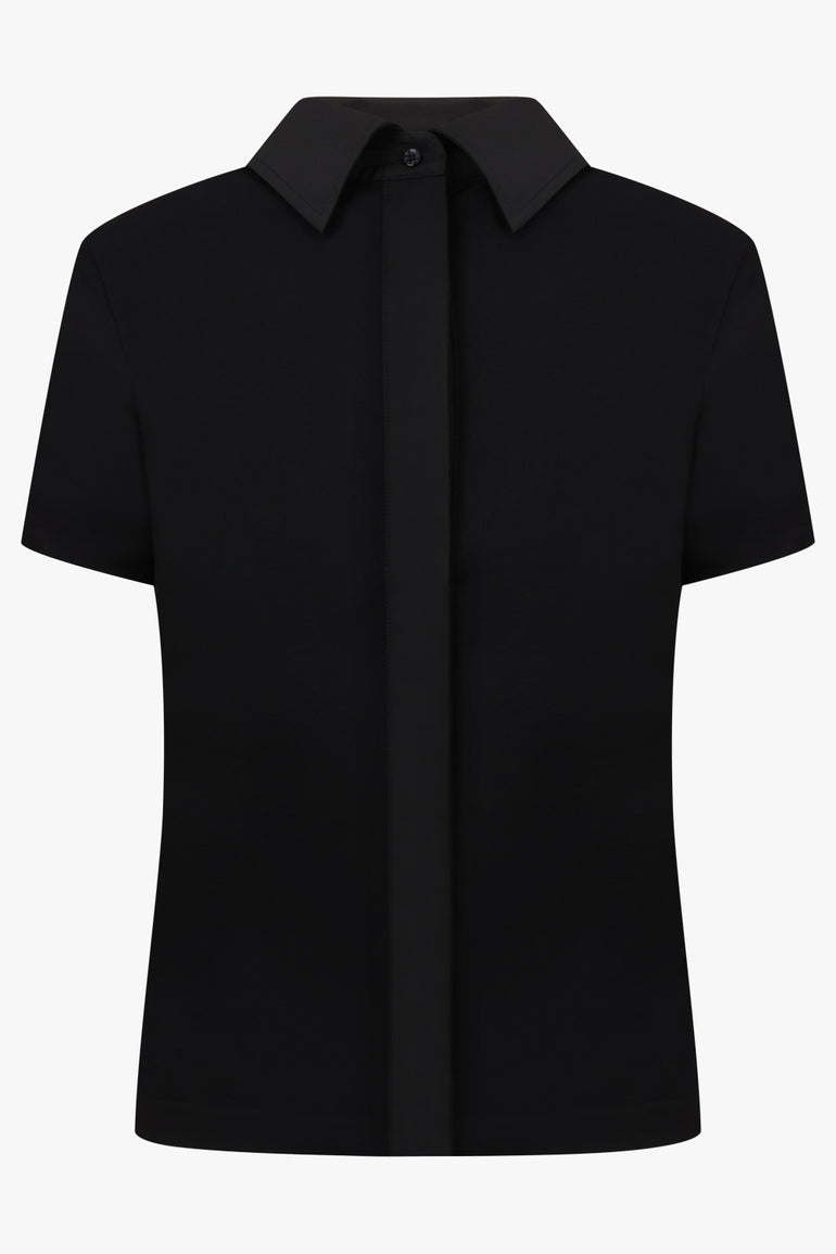 GIVENCHY RTW High Collar Top | Black