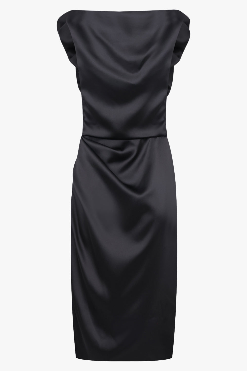 VIVIENNE WESTWOOD RTW Ginnie Amber Adjustable Silky Dress | Black