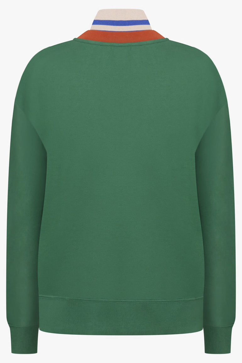 Dries Van Noten Halvy V-Neck Knit Vest in Forest