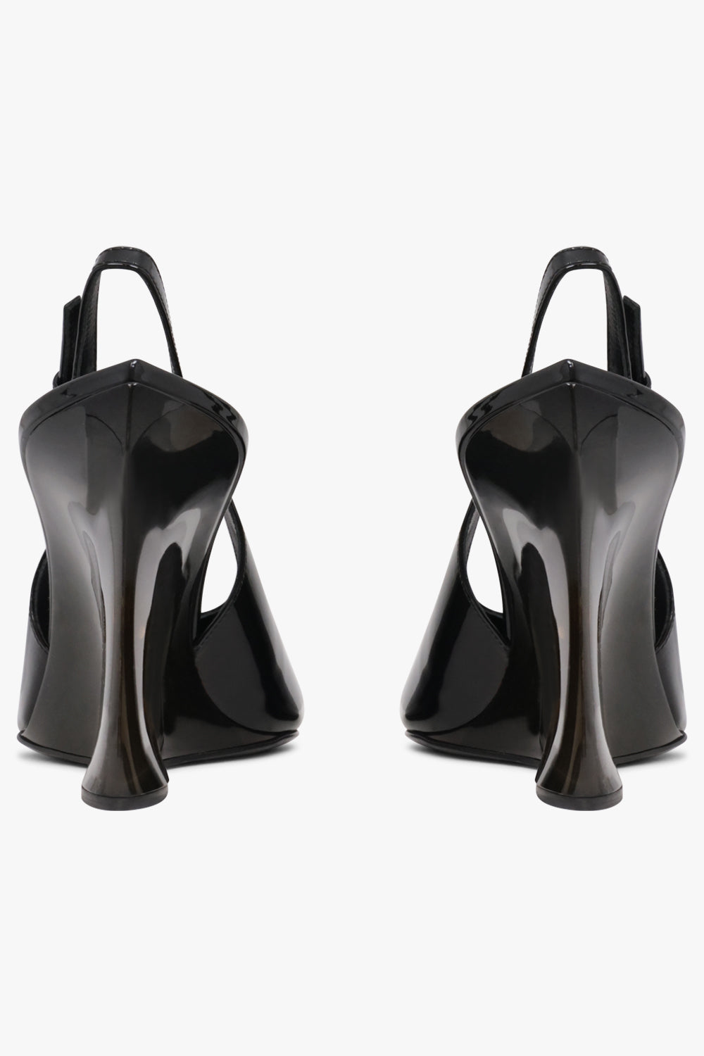 Alaïa Invisible Wedge 90mm Patent Slingback in Black