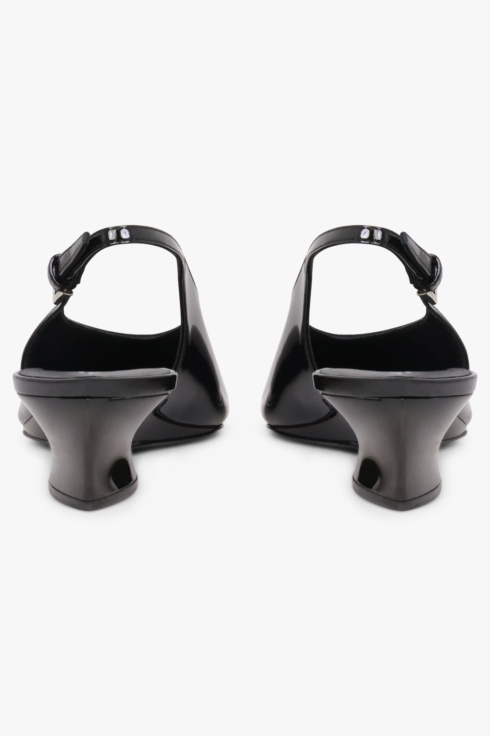 Alaïa Invisible Wedge 30mm Patent Slingback in Black
