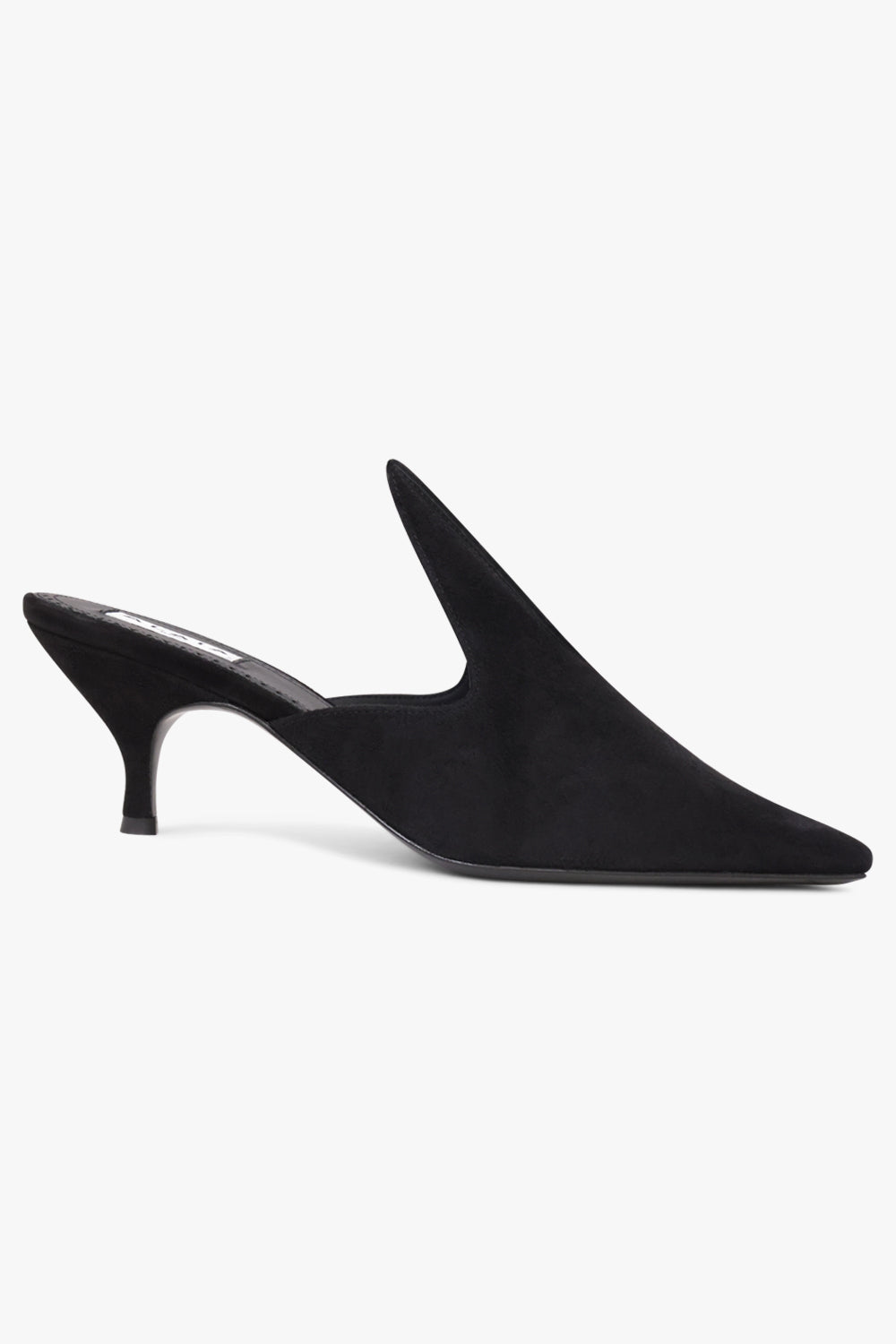 Alaïa Court 60mm Suede Mule in Black