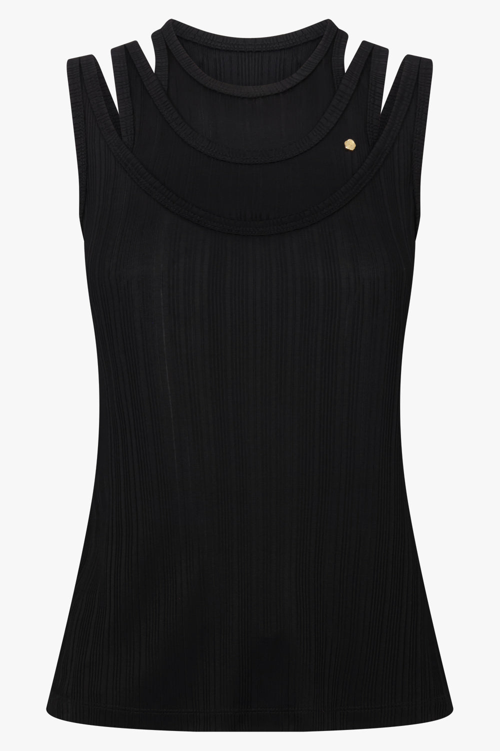 Viktor & Rolf Triple Layer Tank in Black