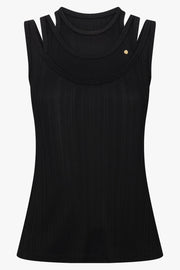 Viktor & Rolf Triple Layer Tank in Black