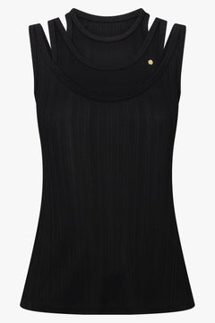 Viktor & Rolf Triple Layer Tank in Black