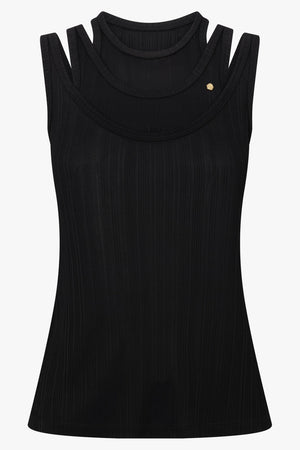 Viktor & Rolf Triple Layer Tank in Black
