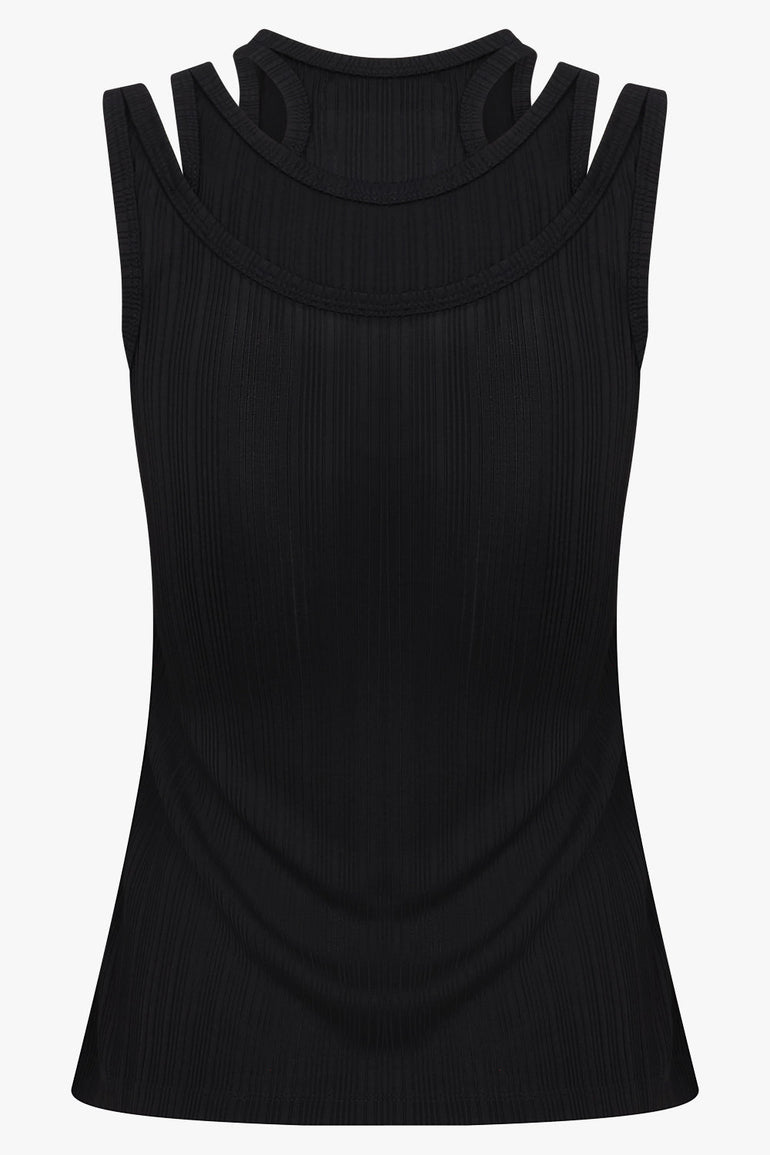 Viktor & Rolf Triple Layer Tank in Black
