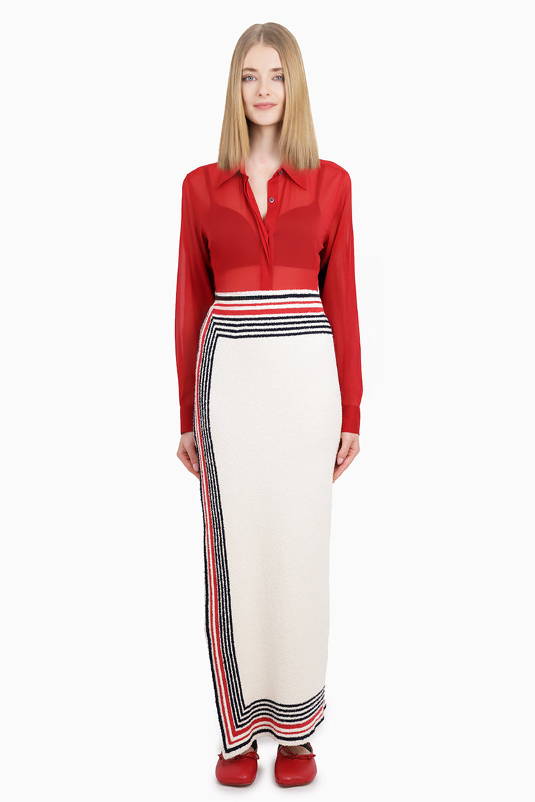 DRIES VAN NOTEN RTW Chowy Regular Fit L/S Shirt | Red