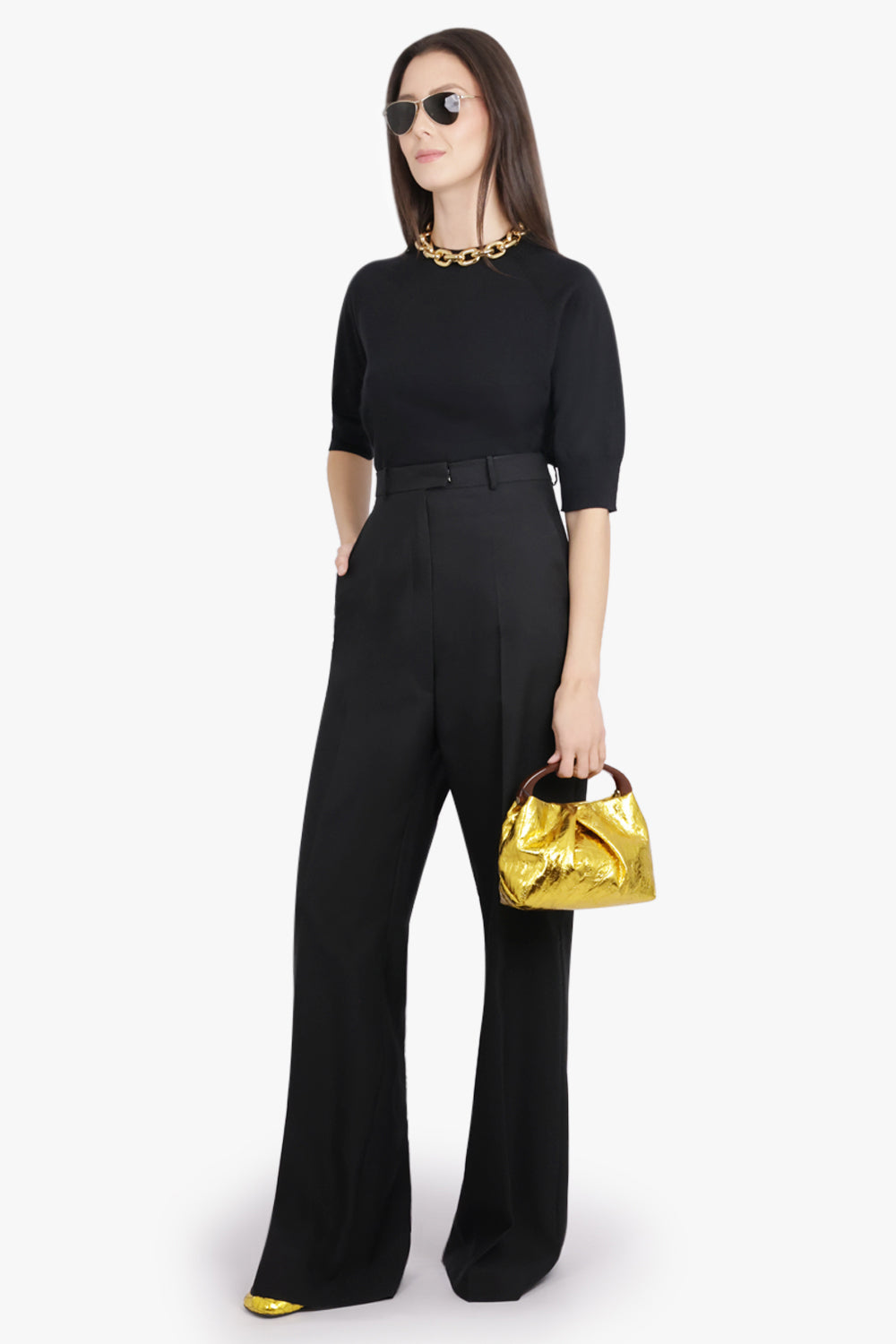 DRIES VAN NOTEN RTW Tuan S/S Crewneck Knit | Black