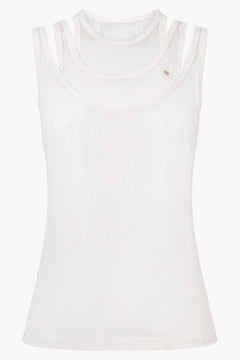 Viktor & Rolf Triple Layer Tank in White
