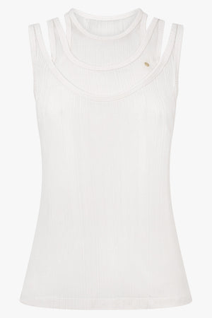Viktor & Rolf Triple Layer Tank in White