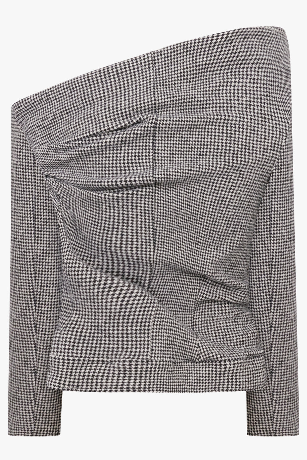 Junya Watanabe Draped Houndstooth Jacket in Grey