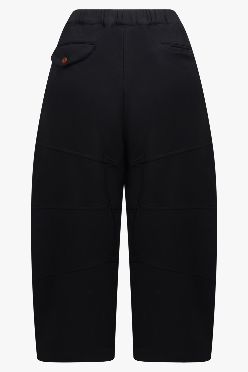 COMME DES GARCONS BLACK RTW Panelled Elastic Waist Crop Leg Pant | Black