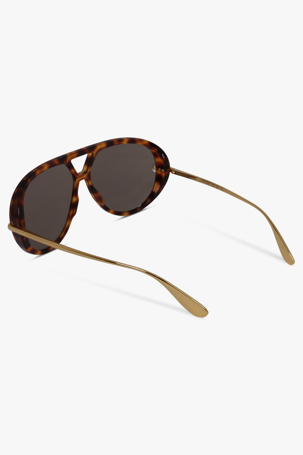 BOTTEGA VENETA SUNGLASSES BROWN / Havana/Gold BV1274S Aviator Sunglasses | Havana/Gold