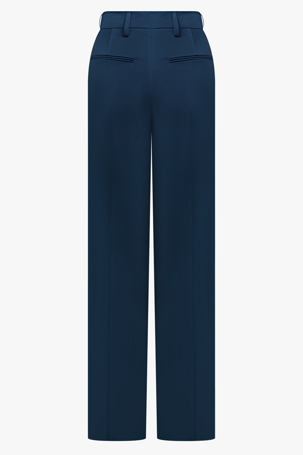 DRIES VAN NOTEN RTW Portias Fluid Straight Leg Pant | Petrol Blue