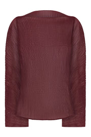 JULIA HEUER RTW BURGUNDY / Burgundy / One Size Rana Handpleated Top | Burgundy