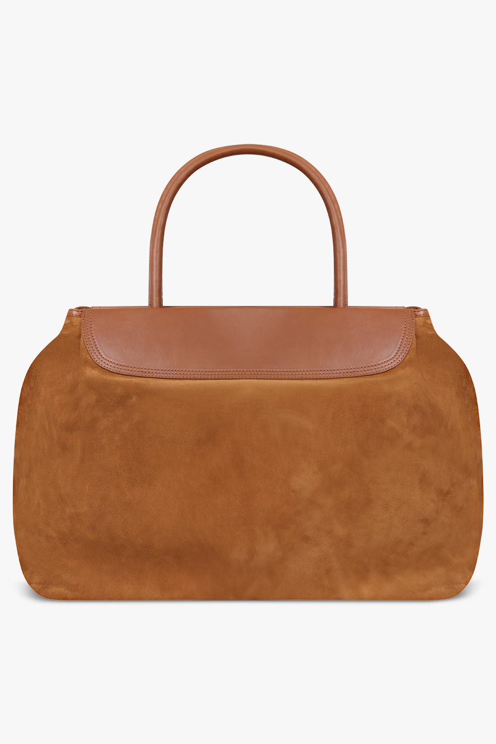 Dries Van Noten Blossom Suede Shoulder Bag in Tan