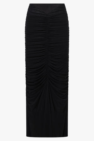 Viktor & Rolf Mesh Jersey Mermaid Skirt in Black