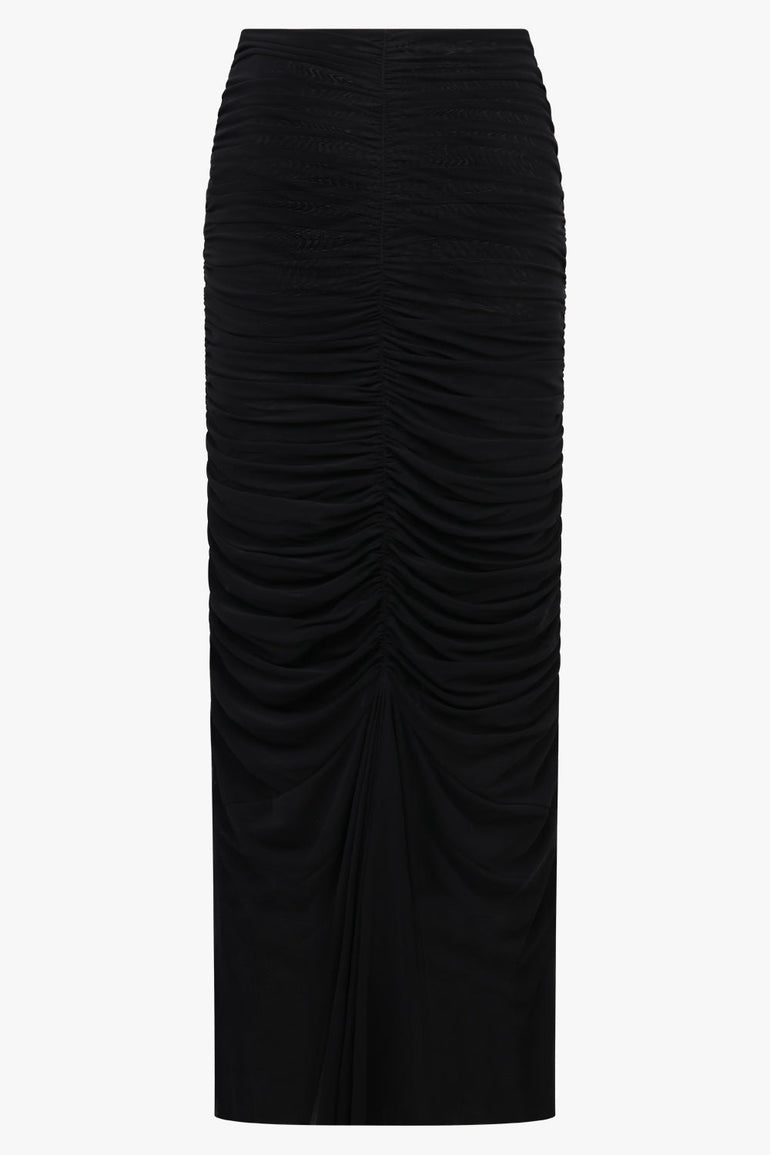 Viktor & Rolf Mesh Jersey Mermaid Skirt in Black