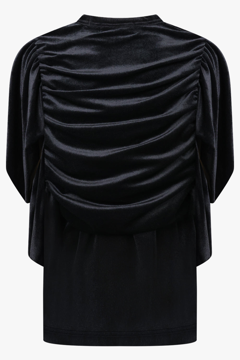 Comme des Garçons Ruffle Sleeve Top in Black