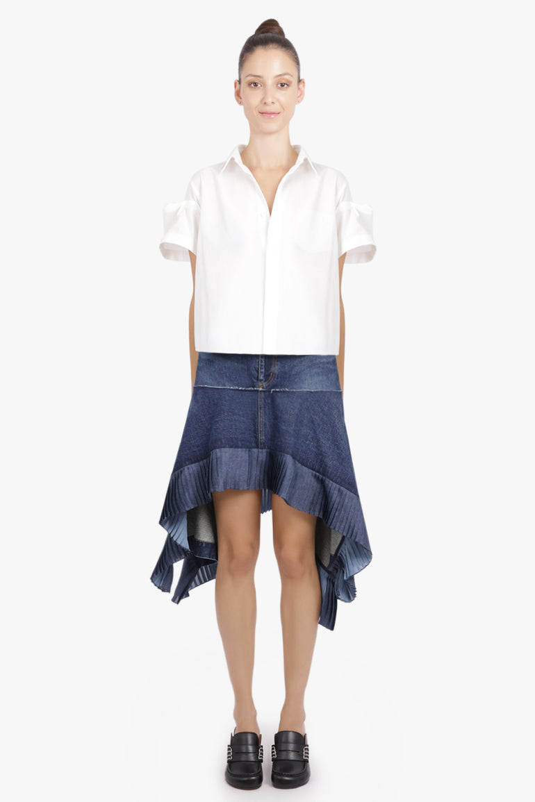 SACAI RTW S/S Shirt With Puff Sleeves | Off White