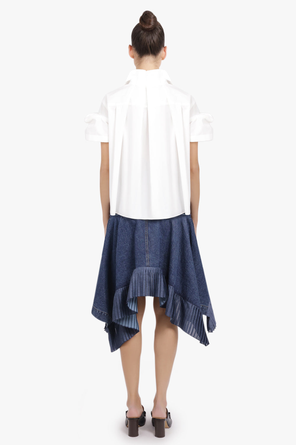 SACAI RTW S/S Shirt With Puff Sleeves | Off White