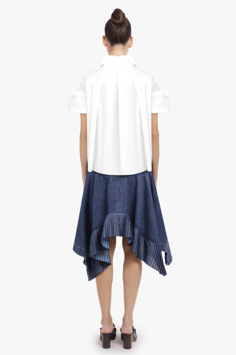 SACAI RTW S/S Shirt With Puff Sleeves | Off White
