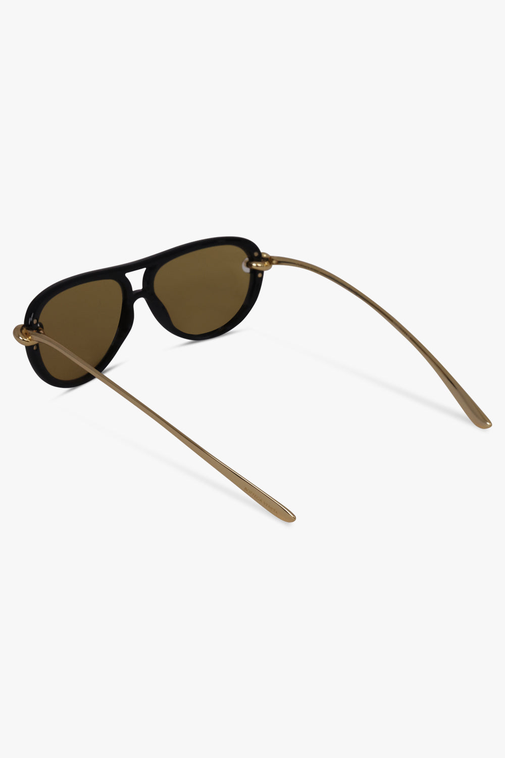 BOTTEGA VENETA SUNGLASSES BLACK / Black/Yellow/Gold BV1418S Knot Sunglasses | Black/Yellow/Gold