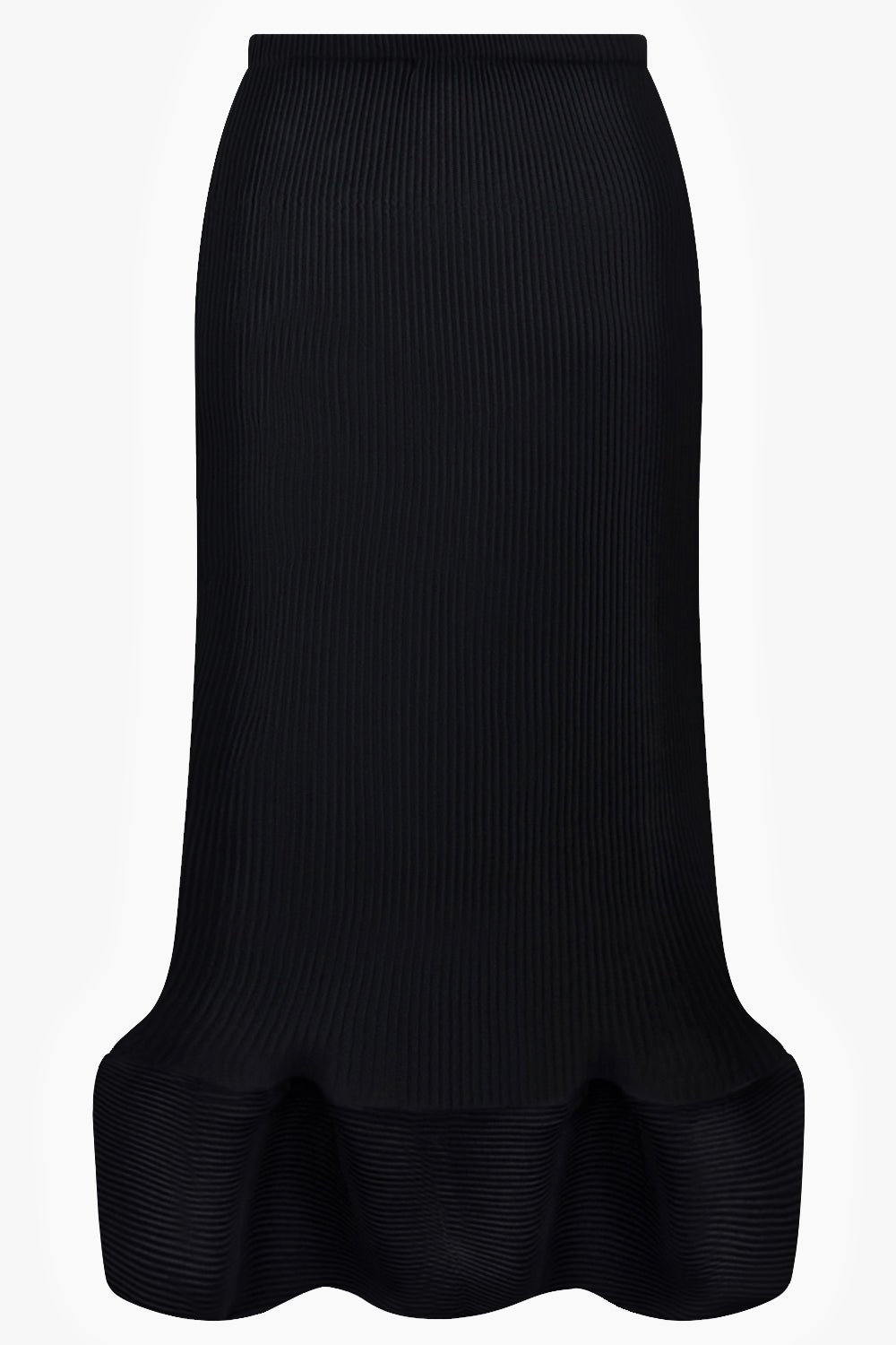 MELITTA BAUMEISTER RTW Wavy Ripple Midi Skirt | Black