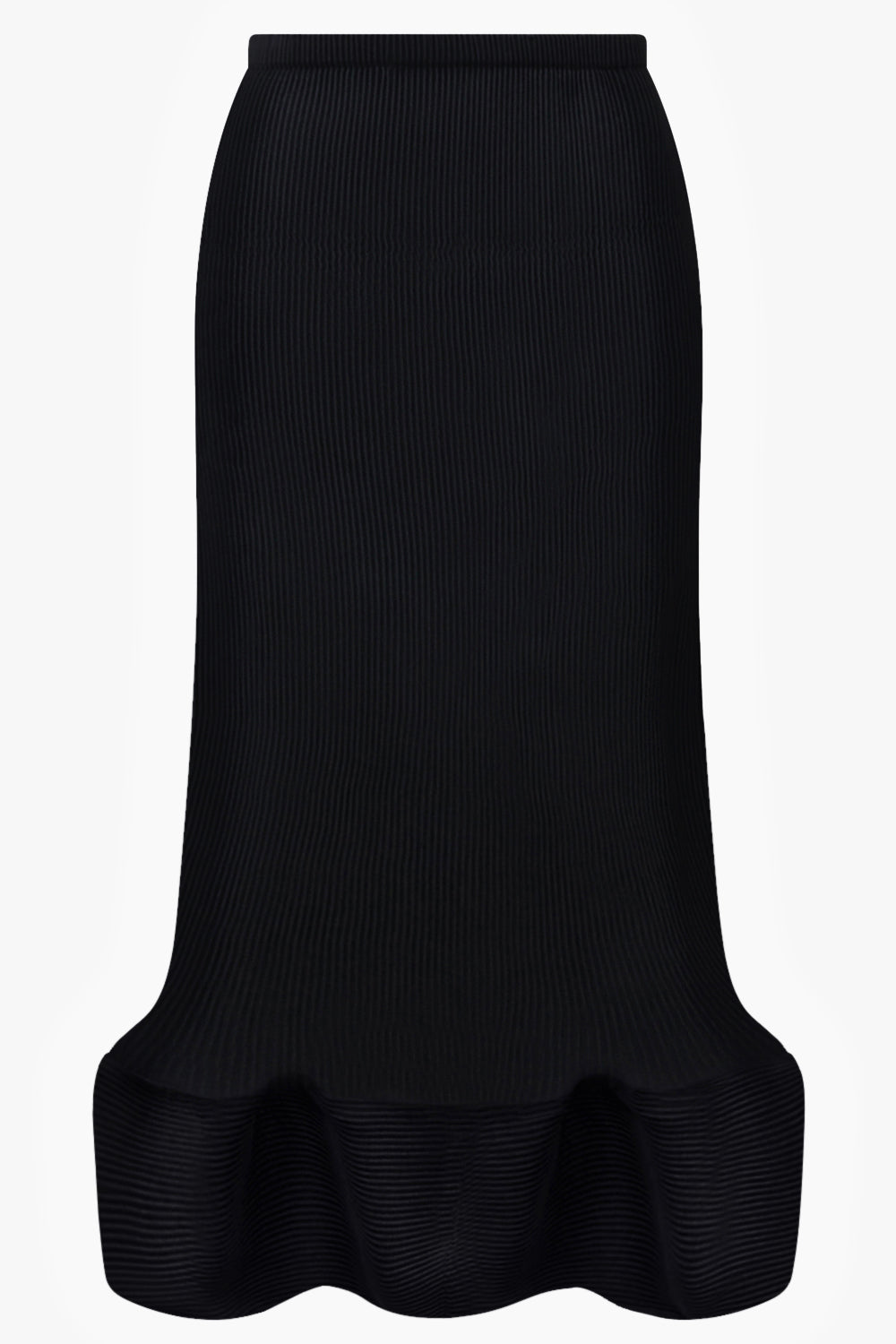 MELITTA BAUMEISTER RTW Wavy Ripple Midi Skirt | Black