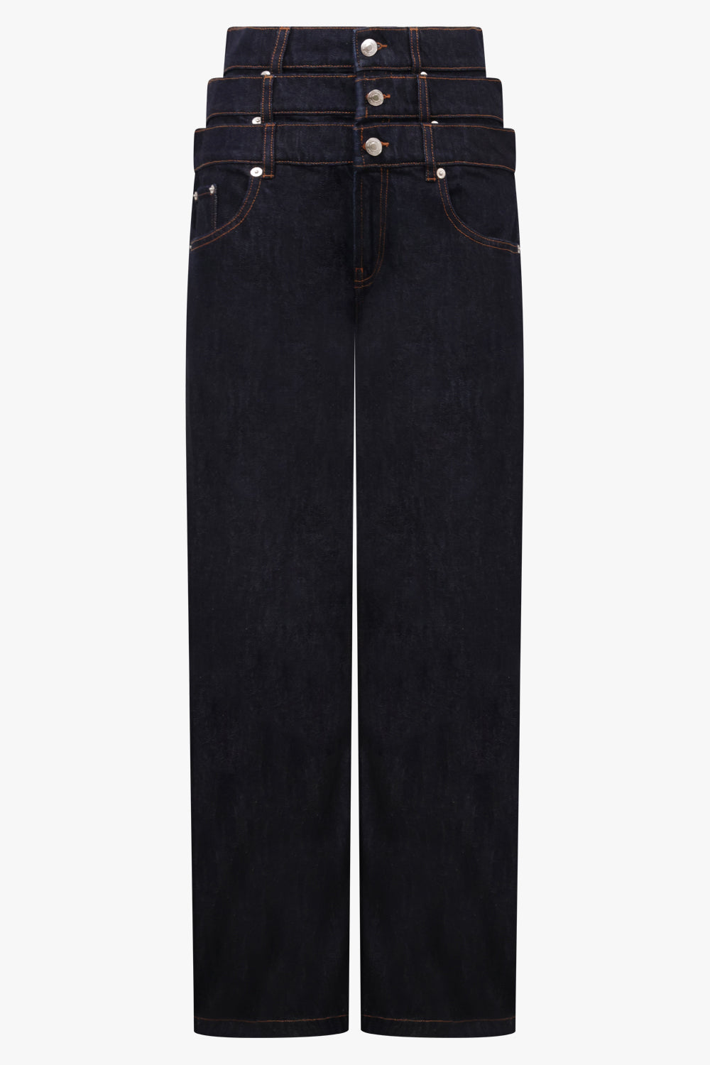 Viktor & Rolf Low Triple Layer Denim Pant in Indigo