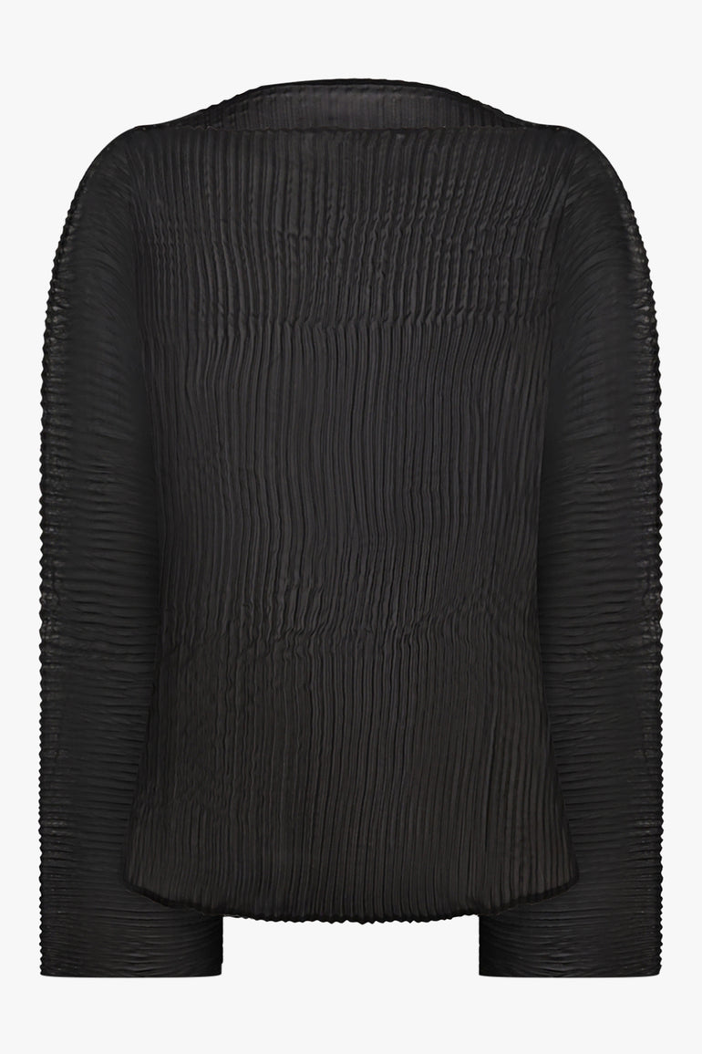 JULIA HEUER RTW BLACK / Black / One Size Rana Handpleated Top | Black