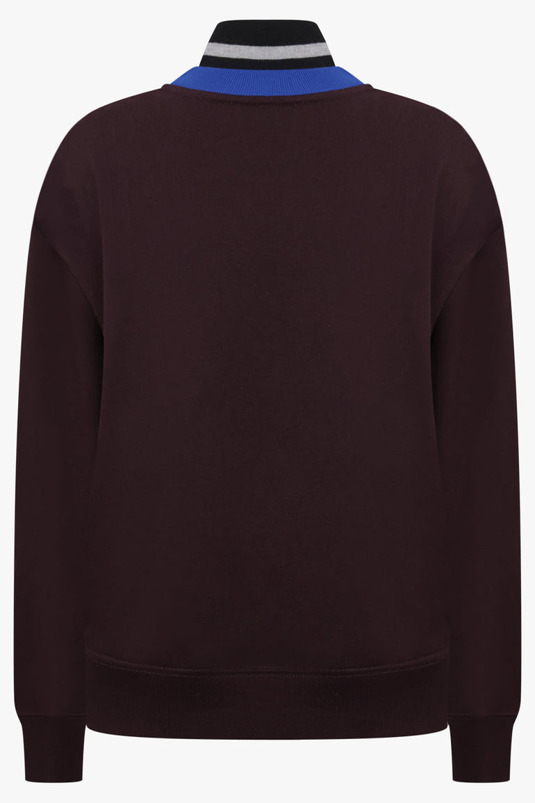 Dries Van Noten Halvy V-Neck Knit Vest in Burgundy
