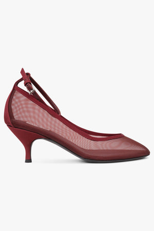 Tulle 60mm Pump Heel | Bordeaux