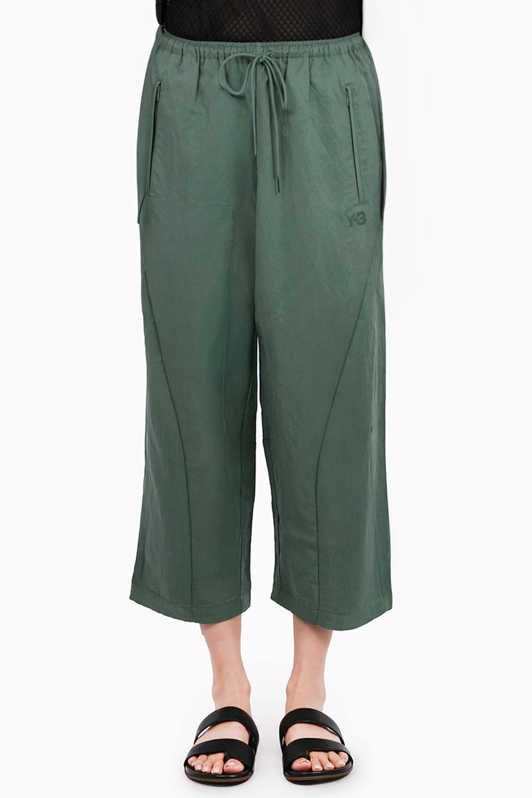 Y-3 RTW Loose Fit Cropped Drawstring Pant | Green